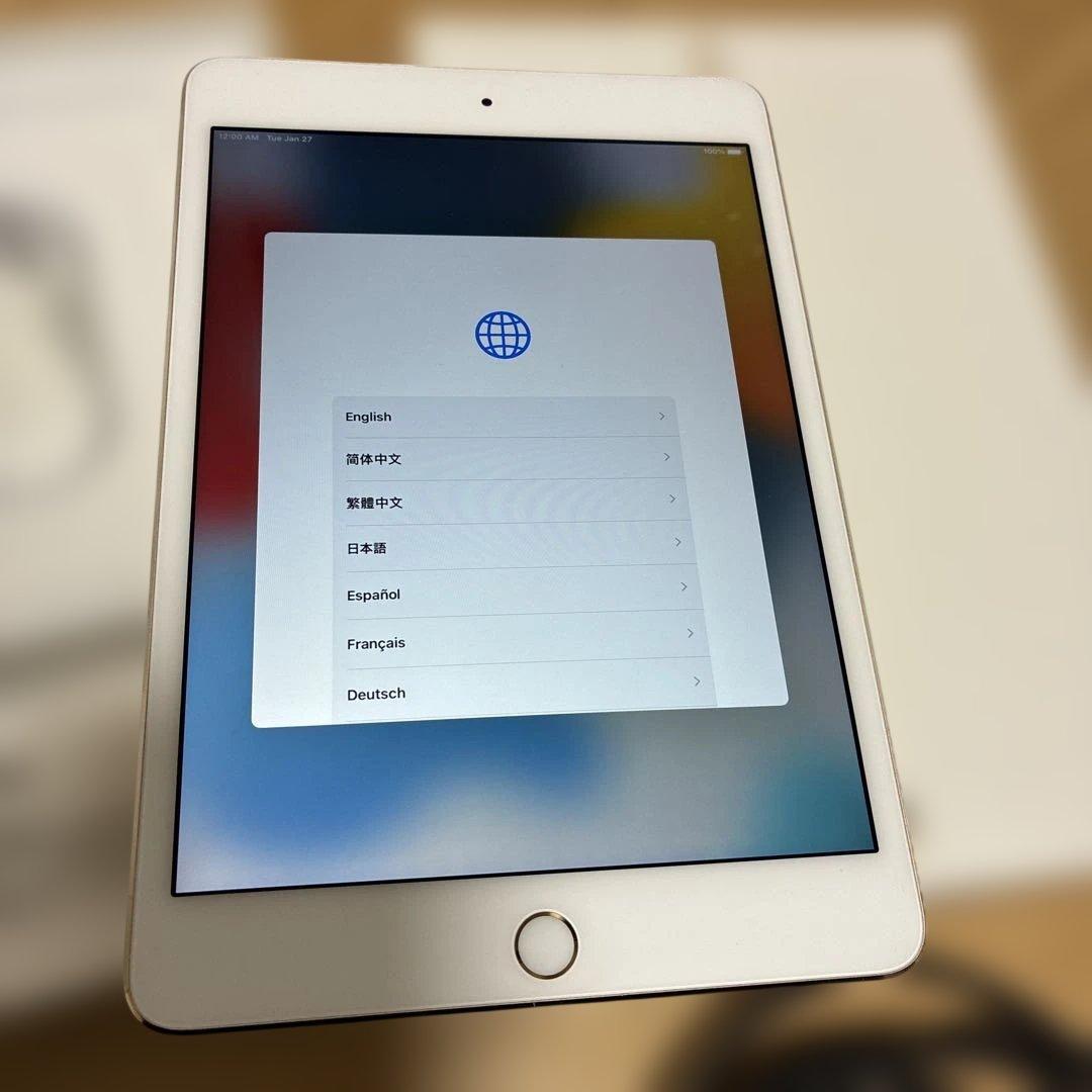 Apple iPad mini4 32GB MNWG2J/A ゴールド