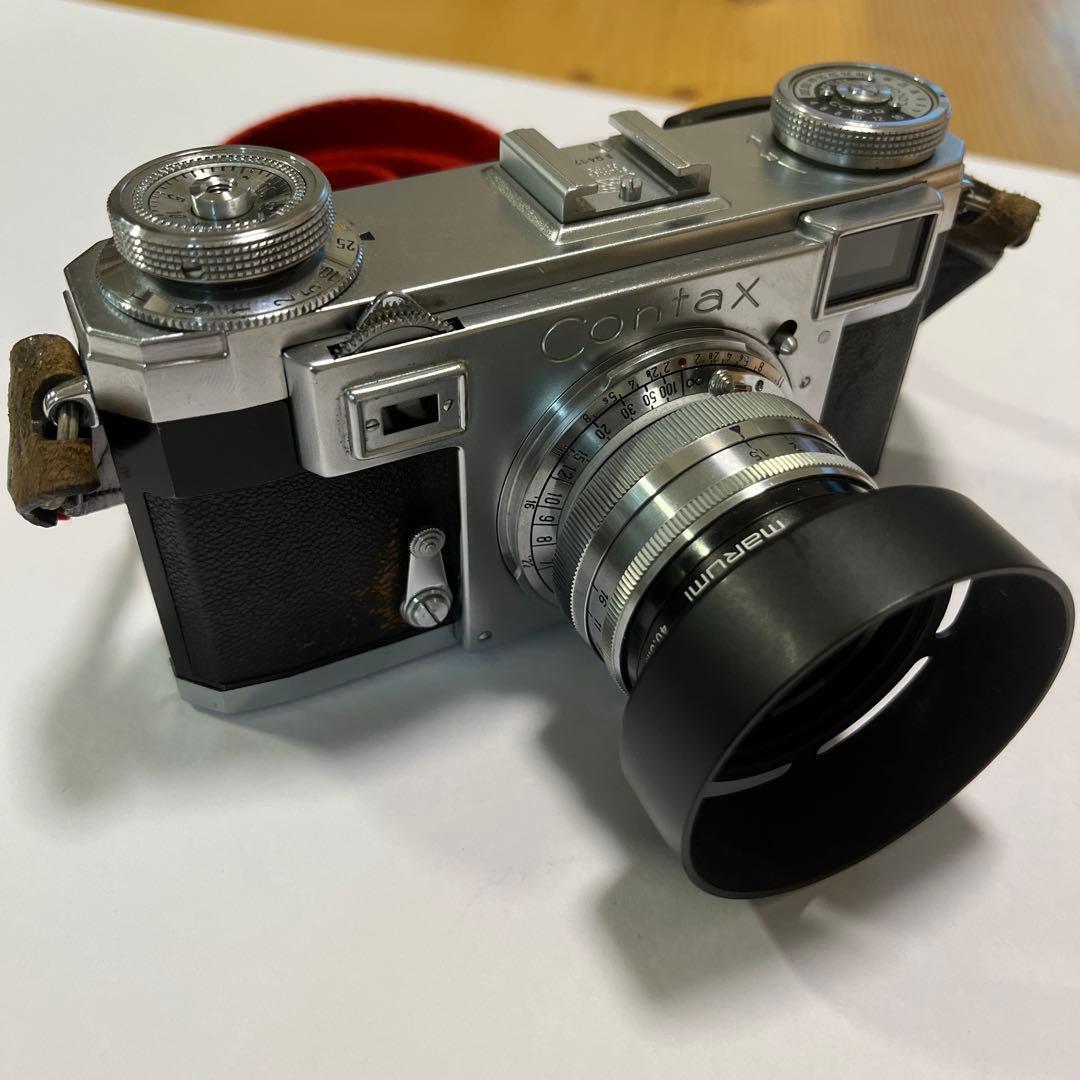 コンタックス Ⅱa Opton Sonnar 1:1.5 50mm ケース付き