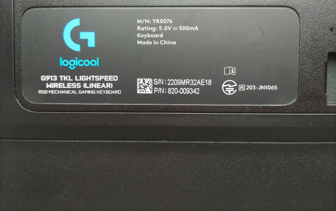 LogicoolG913 TKL ワイヤレスキーボード