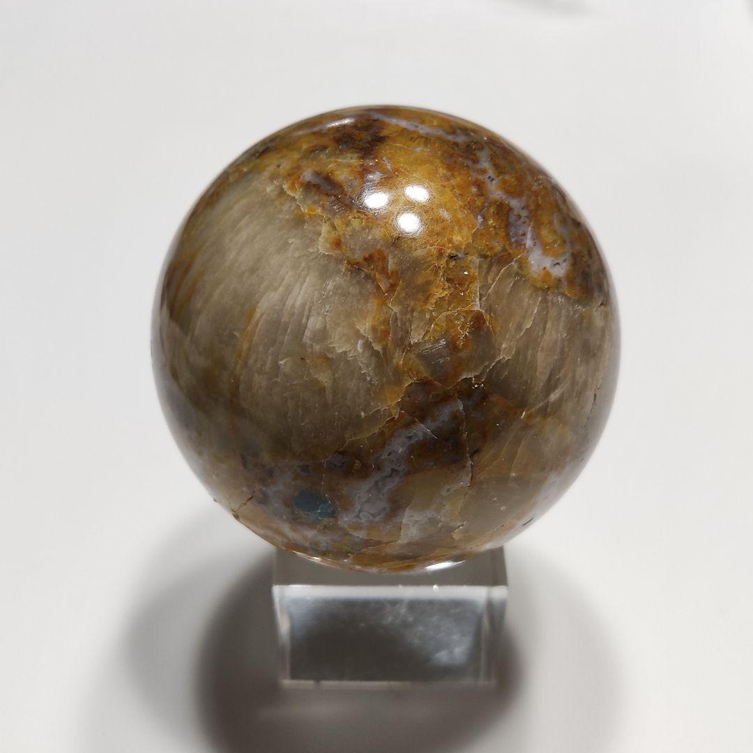 パワーストーン　　穴開きジャスパー　丸玉　直径5.5cm　196g　No.376