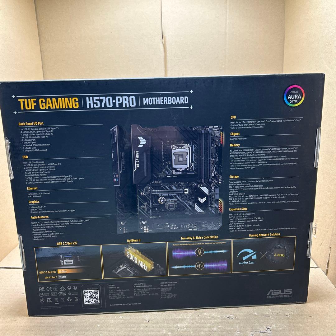 動作未確認　ASUSマザーボード TUF GAMING H570-PRO