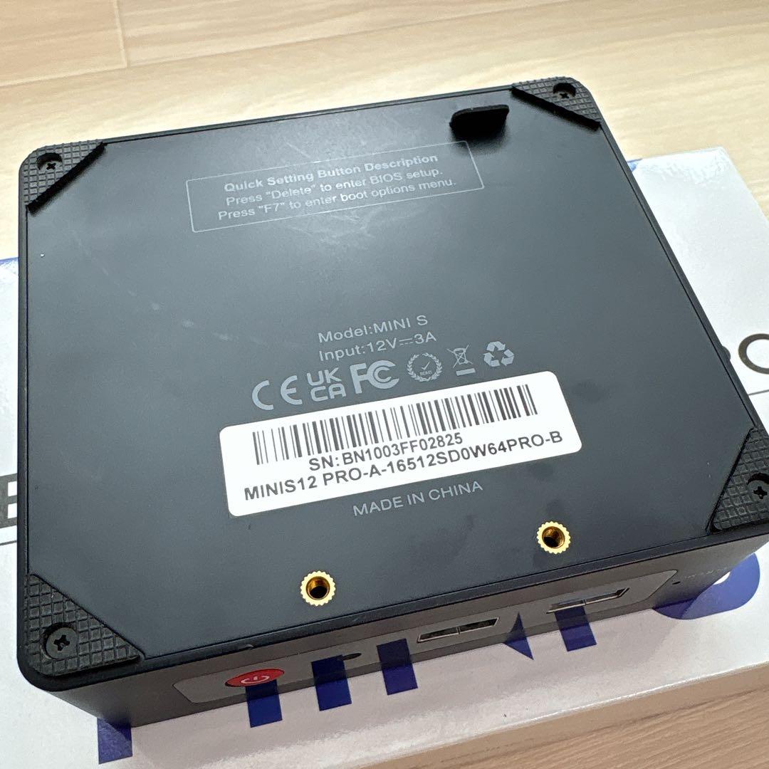 ミニPC Beelink S12Pro N100 512GB SSD 16G