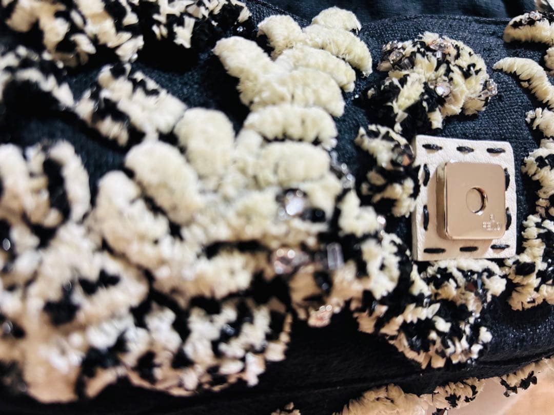 【ヴィンテージ】フェンディ　FENDI 刺繍 バッグ バケット バゲット　花