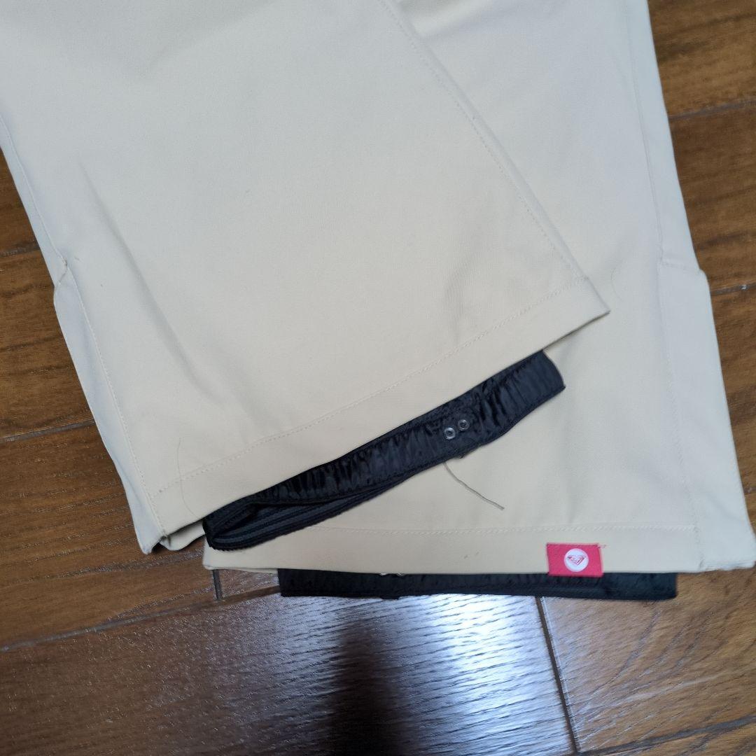 ROXY　スノボウェア　上下セット　Ｍ　総柄　ロゴ　ベージュ