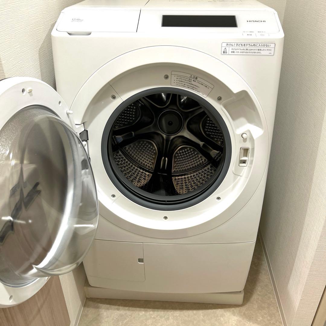 【超美品】日立ドラム式洗濯機 12kg\6kg BD-STX120HL 左開き