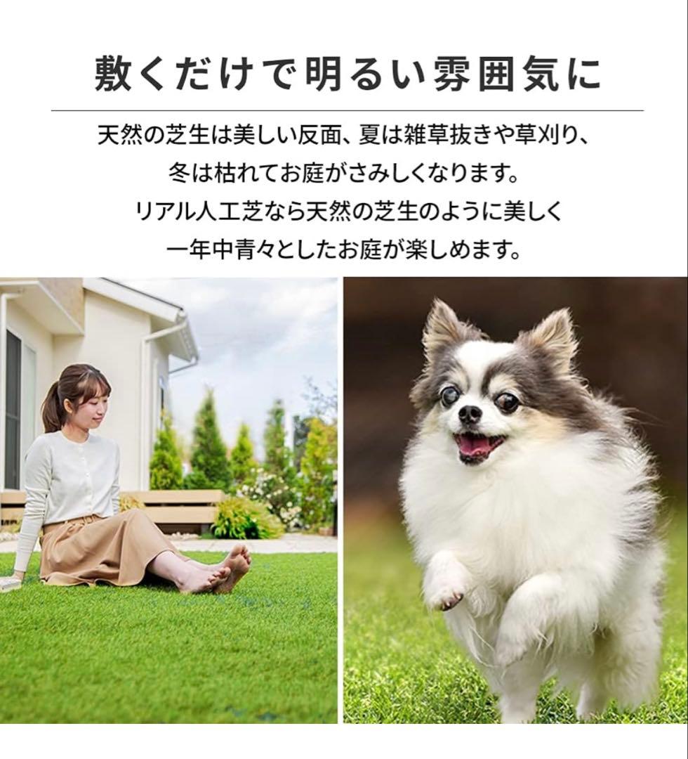 アイリスオーヤマ リアル防草人工芝 1m×7m