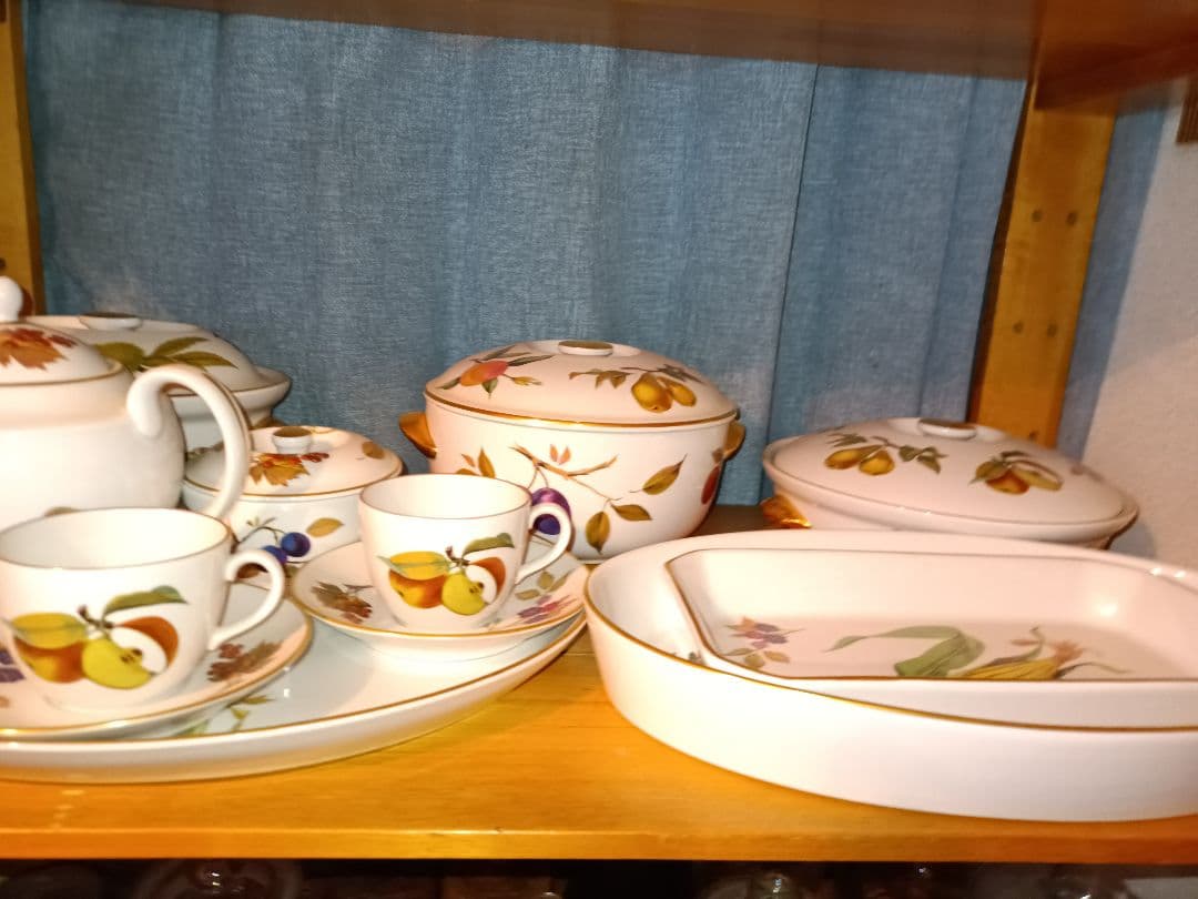 ロイヤルウースター　イヴシャムゴールド　(金淵)　5枚セット　スープ　シチュー皿