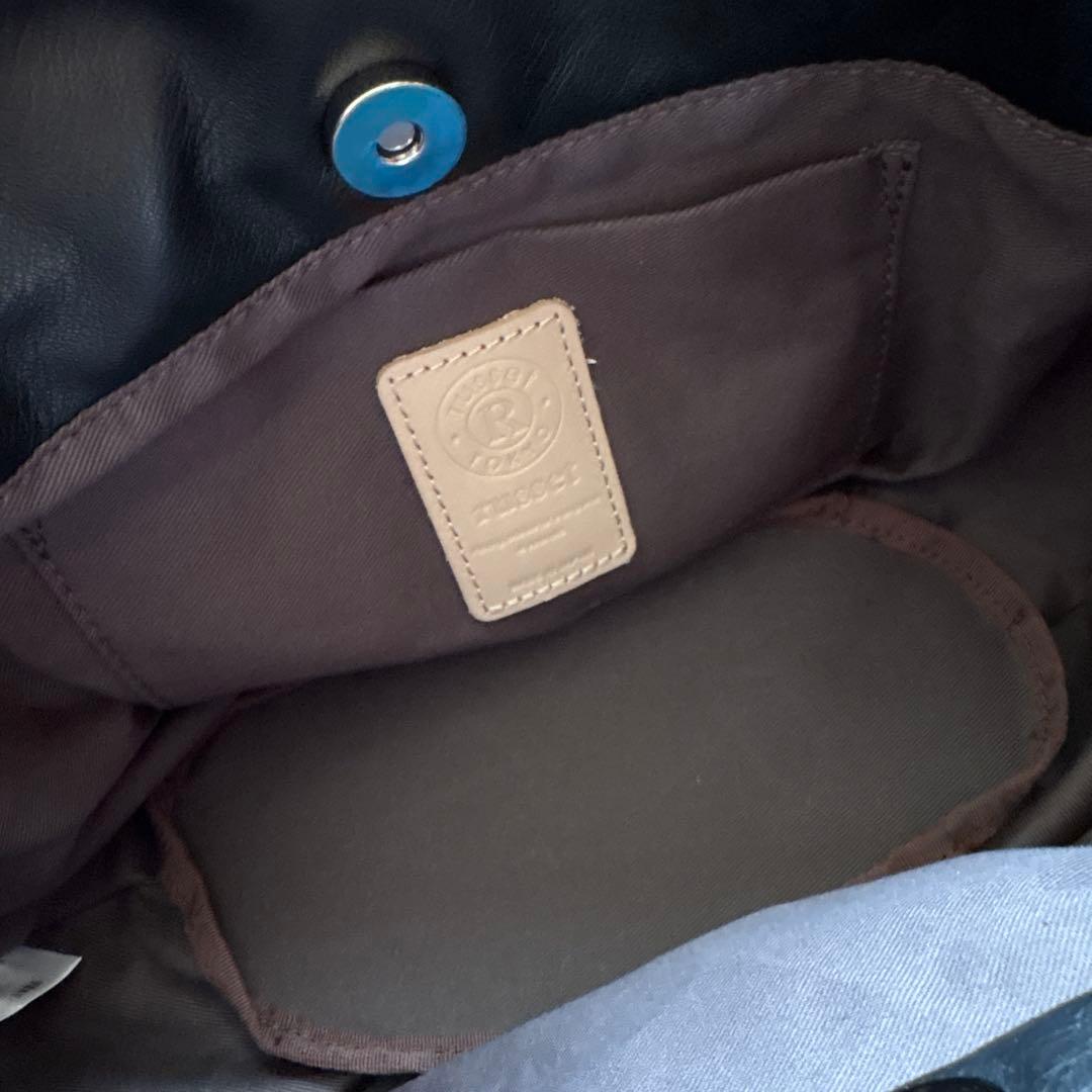 russet レザー巾着4WAYショルダーバッグ