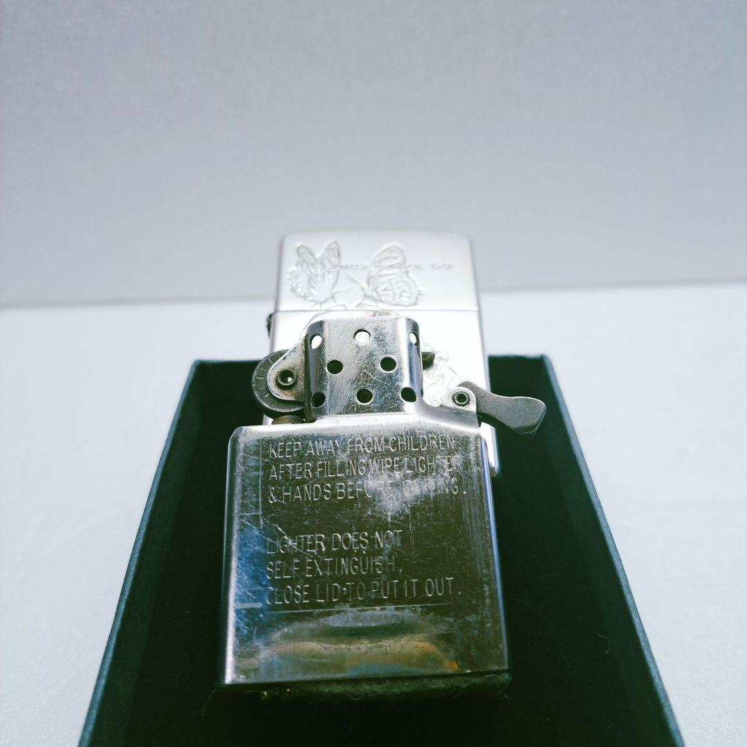 ZIPPO silver 十字架 スカル 蝶々 写真を追加