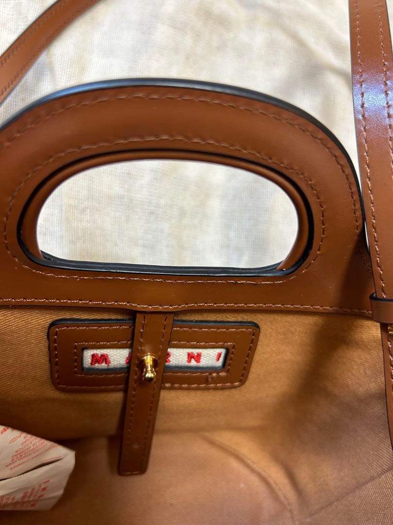 MARNI レザー かごバッグ