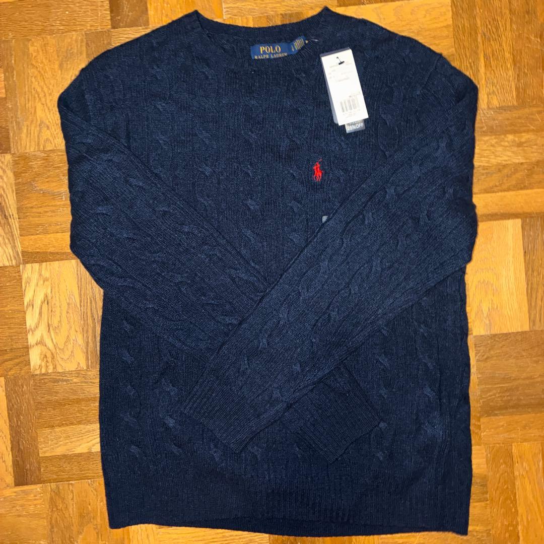 新品未使用　POLO RalphLauren ケーブルウールニット　Lサイズ