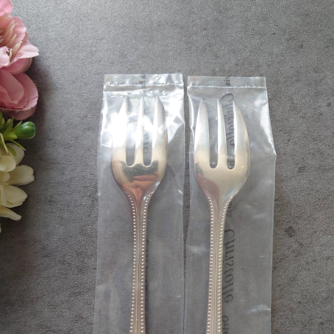 クリストフル パール ケーキフォーク 未開封 2点