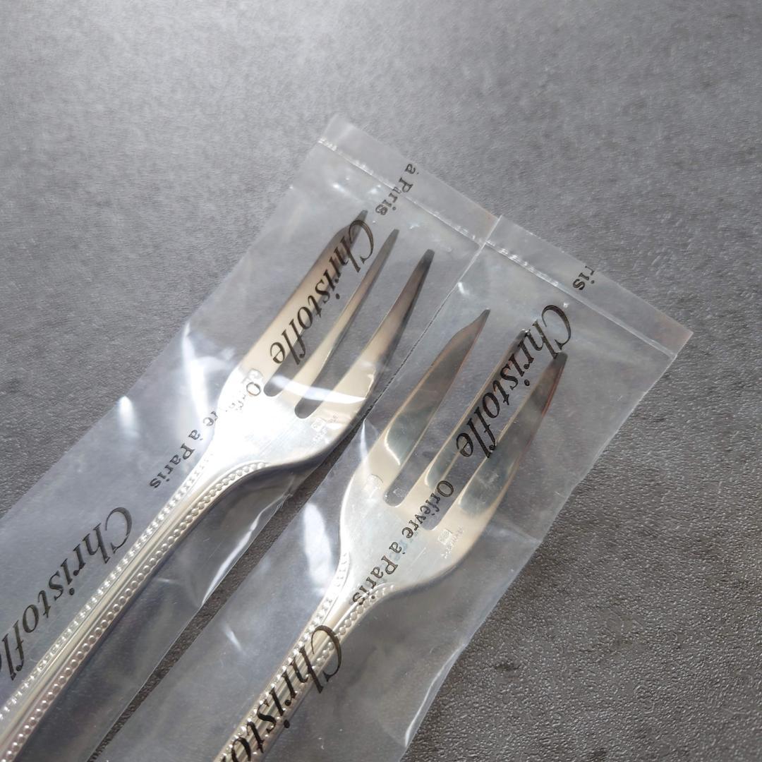 クリストフル パール ケーキフォーク 未開封 2点