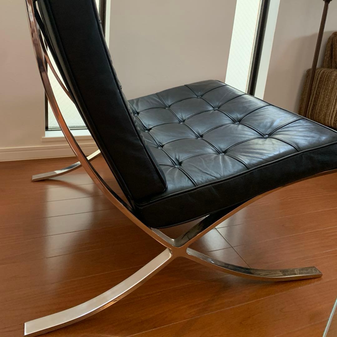 【高級】バルセロナチェアー 本革 ヴィンテージ ミッドセンチュリー モダン