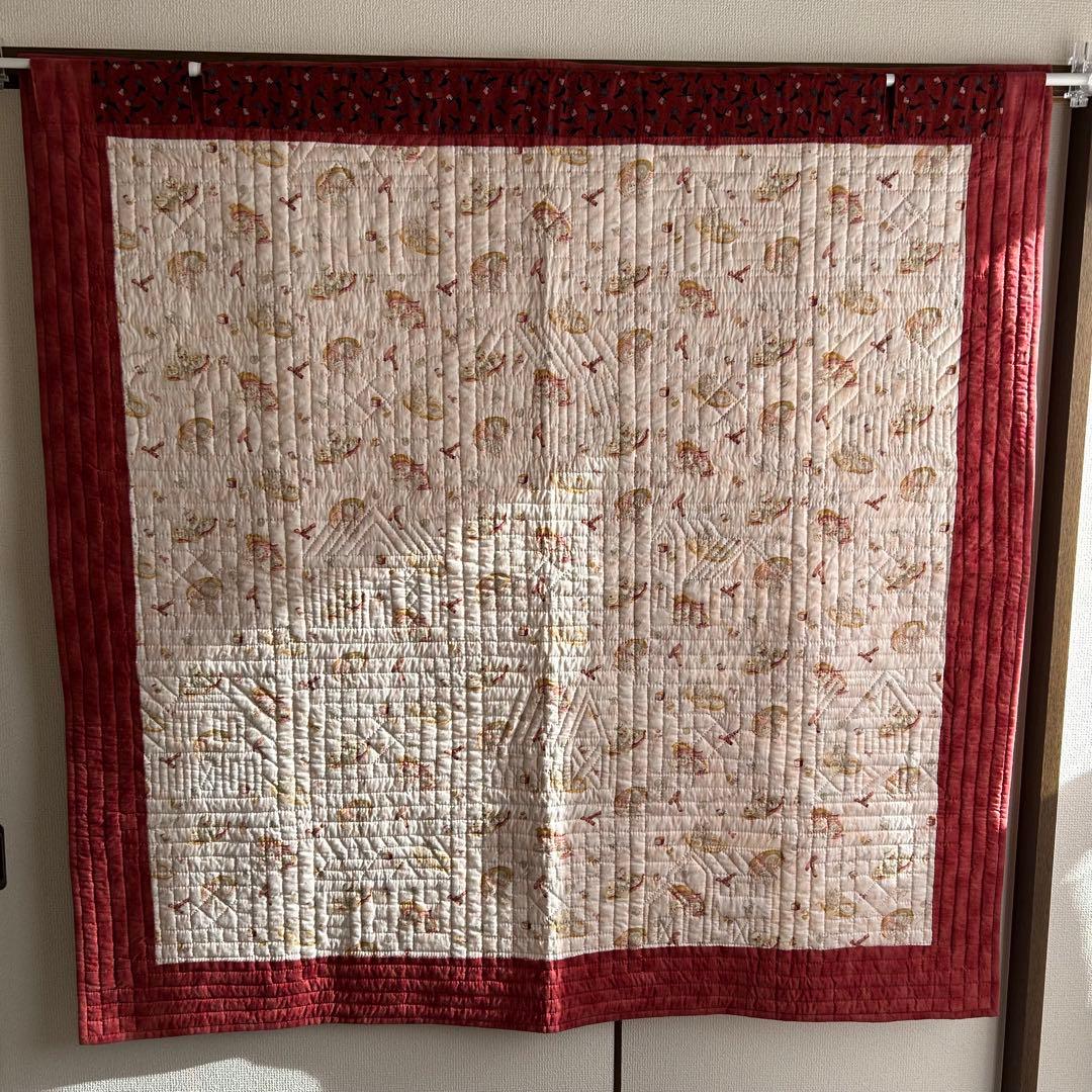 ハンドメイド パッチワーク ハウスタペストリー