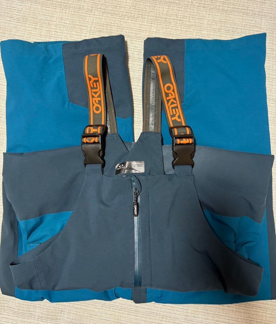 OAKLEY スノーボードウェア ビブパンツ ブルー