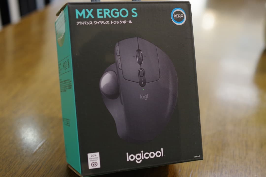 logicool MX ERGO S（黒玉+赤玉）