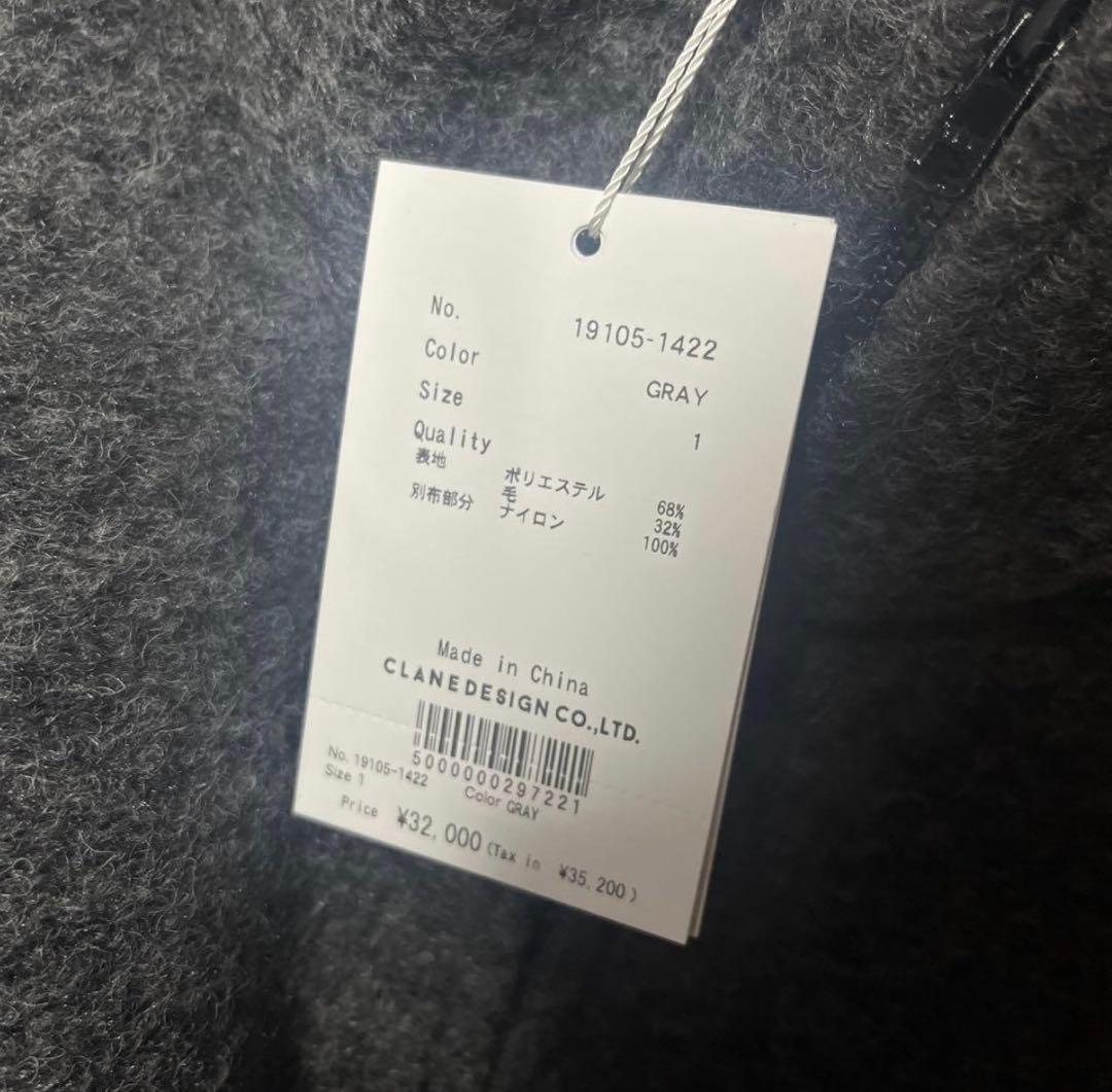 CLANE SLIVER HALF ZIP TOPS サイズ1