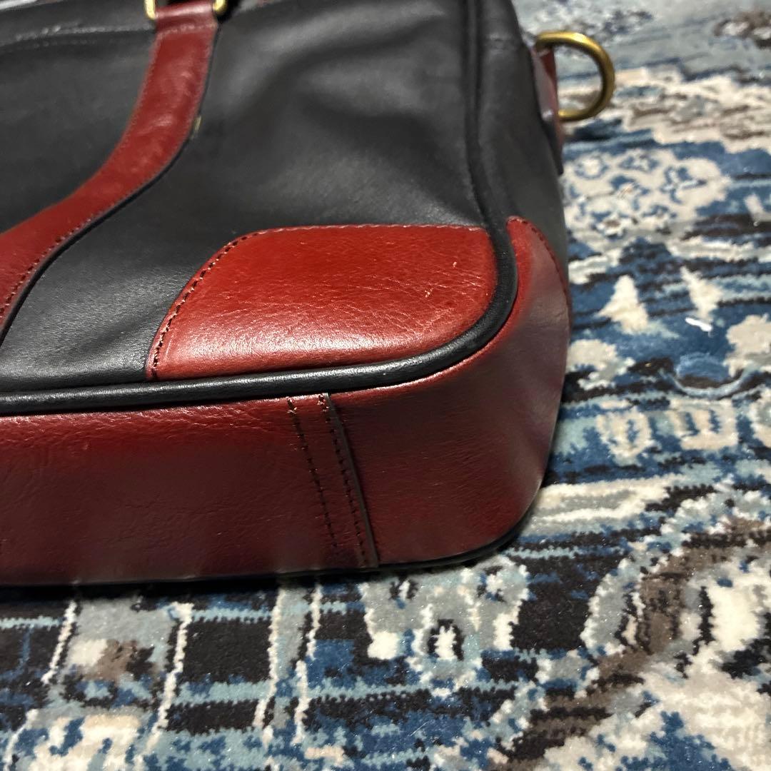 COACH ビジネスバッグ 黒と茶色