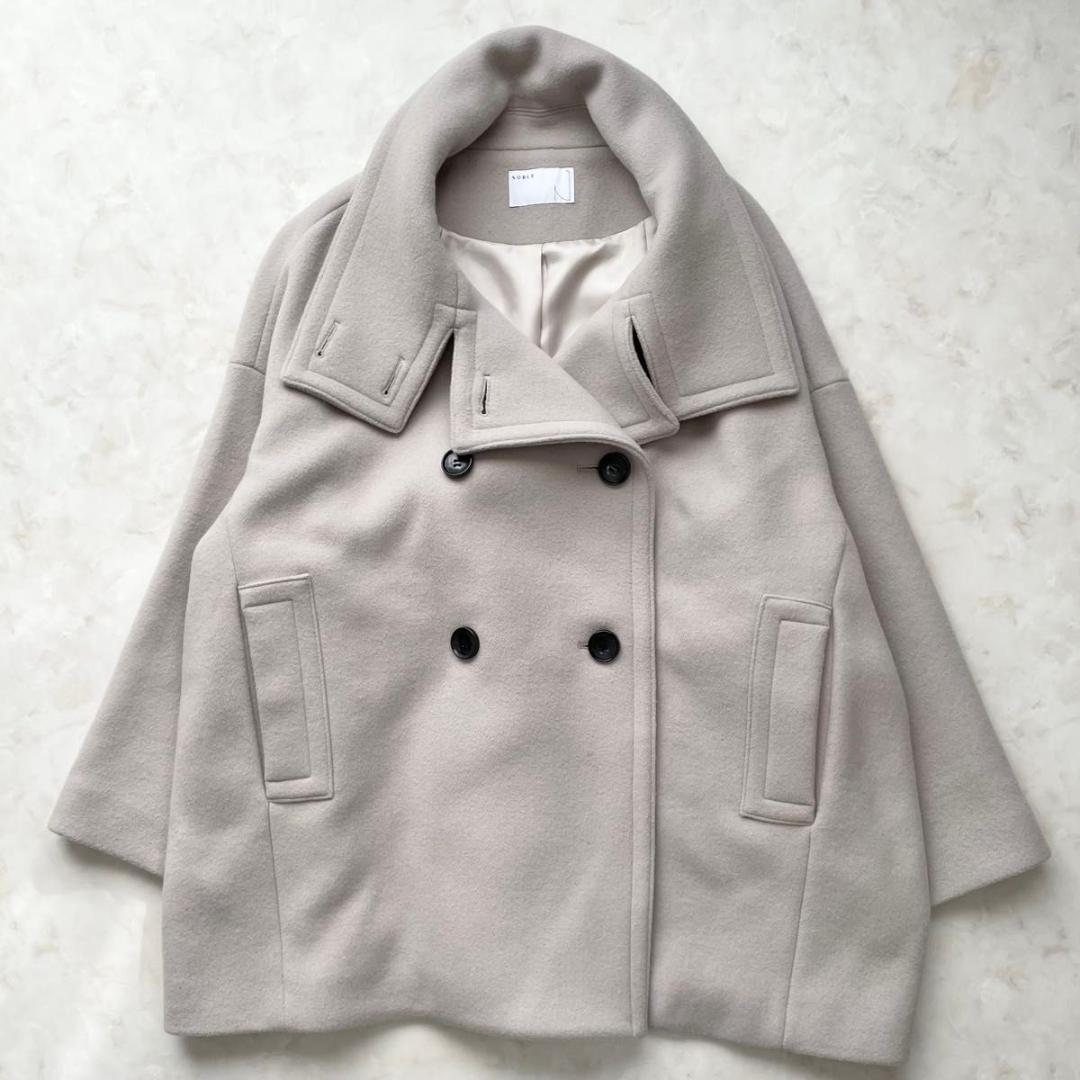 Noble ノーブル スタンドカラーオーバーコート