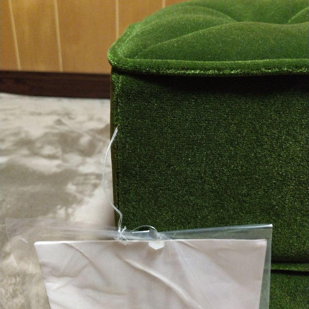 新品同様 希少 カリモク60 オットマン　モケットグリーン