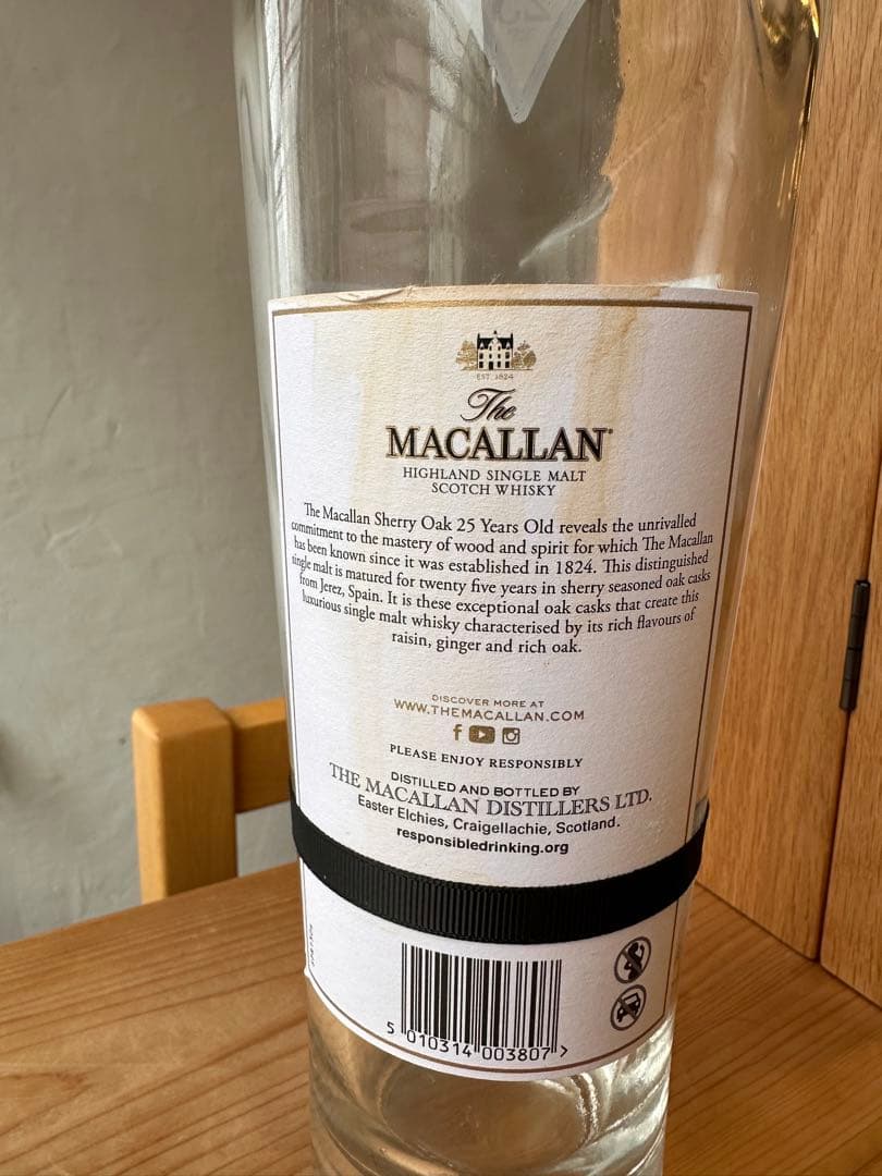 【箱と瓶のみ】マッカラン25年　The Macallan 25