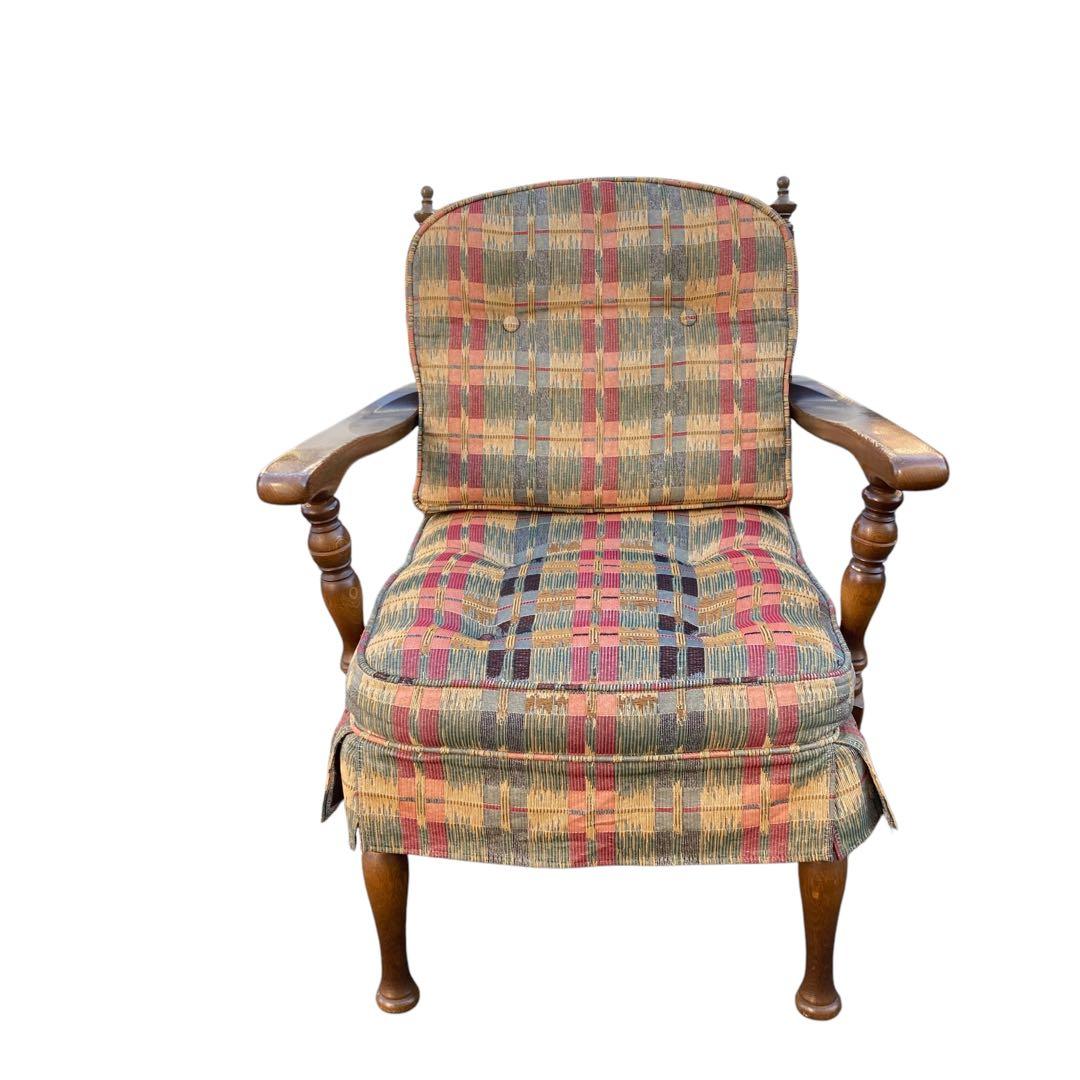 飛騨産業 キツツキ アンティーク シングルソファ　チェア　穂高　①