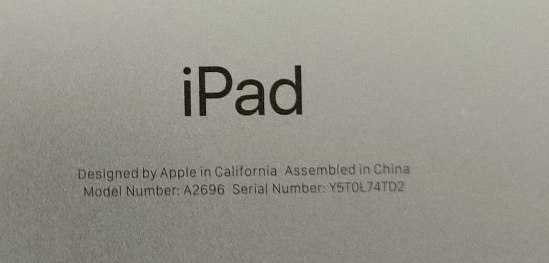 Apple iPad第10世代wi-fiモデル 256GBシルバー