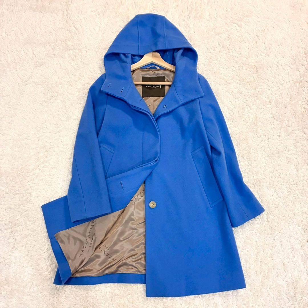 マッキントッシュ ロンドン ウールコート　長袖 美品 超希少 ブルー　青　36