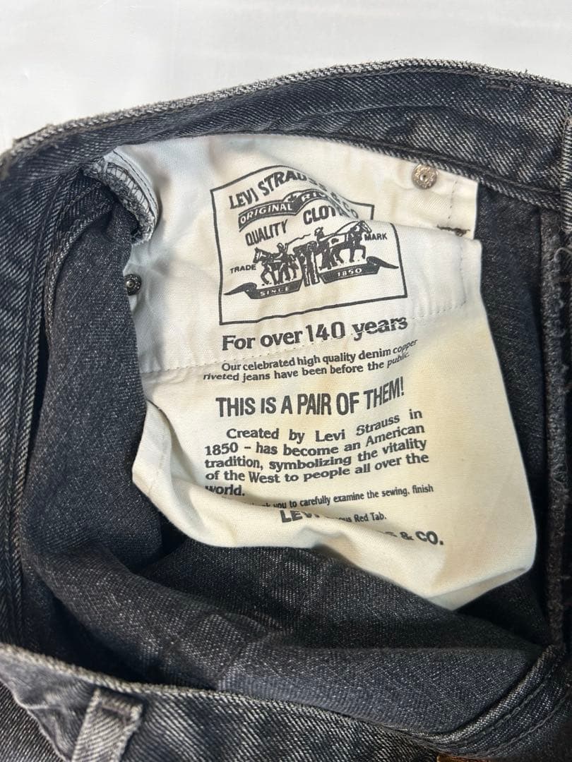 85年製 517 ブラック ユーロリーバイス UK製 ブーツカット W35L34