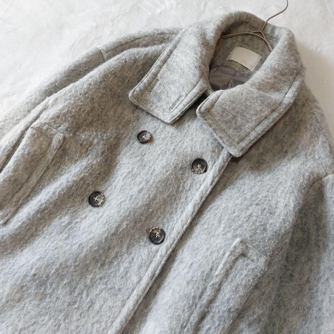 コラージュ ガリャルダガランテ シャギーコート ステンカラー スタンドネック