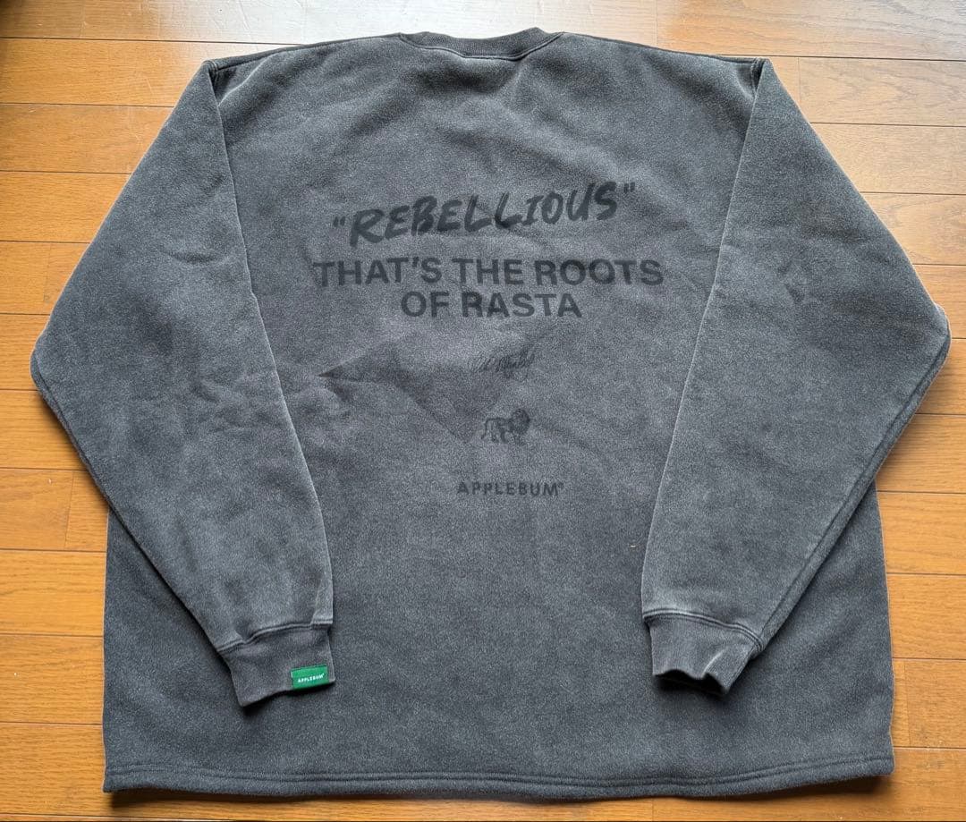 APPLEBUMアップルバム/ボブマーリー VINTAGE CREW SWEAT