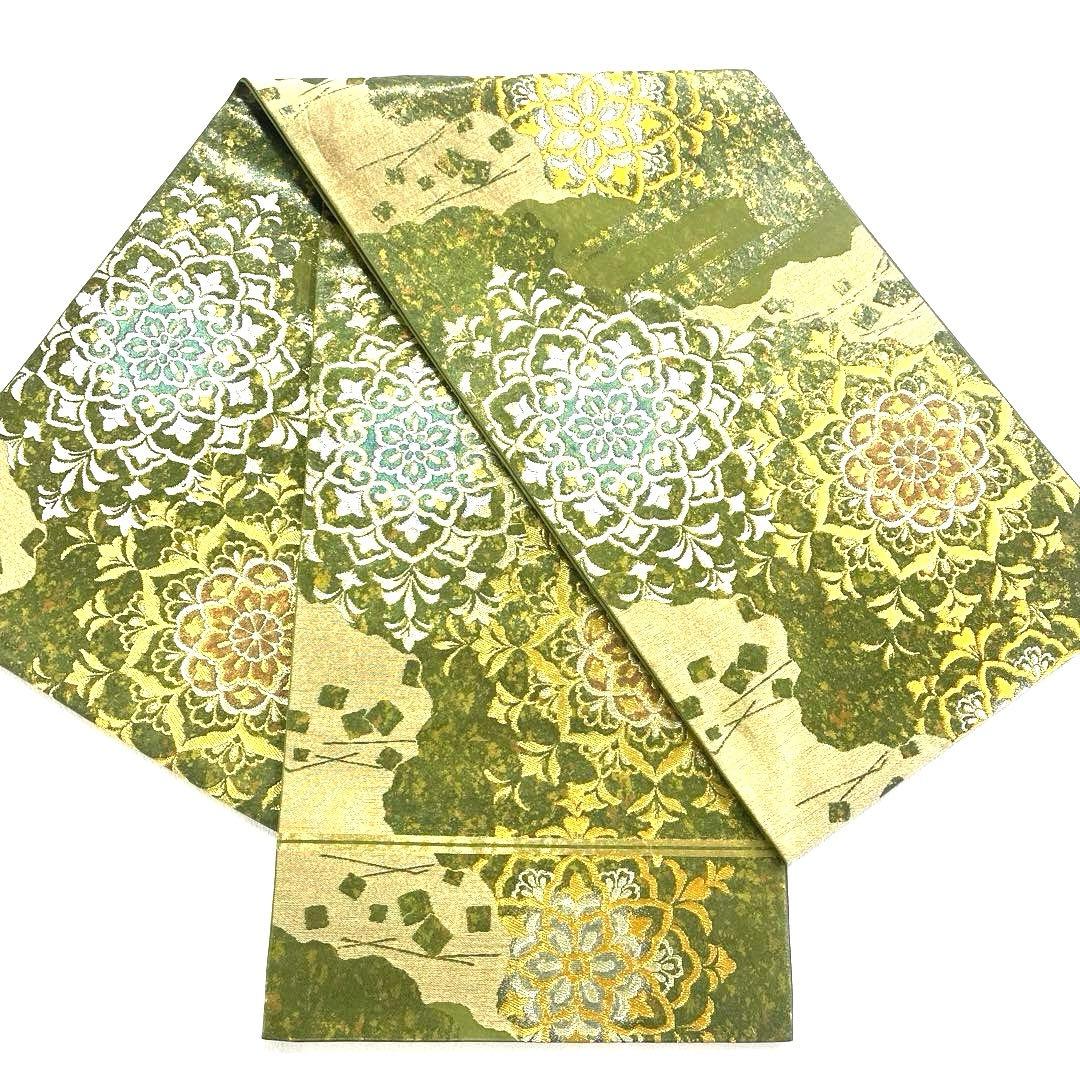 専用帯5103 ●川島織物謹製 高級 正絹 六通 袋帯 花文 華文