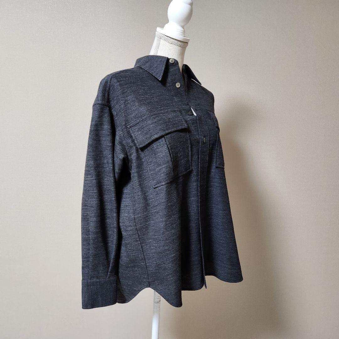 DEPAREILLE デパリエ　ウール混　シャツ　未使用タグつき
