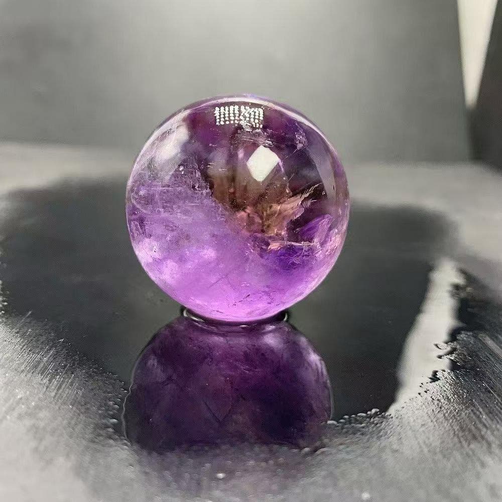 家庭円満天然レインボーアメジスト丸玉B0113/YS/10902/189A