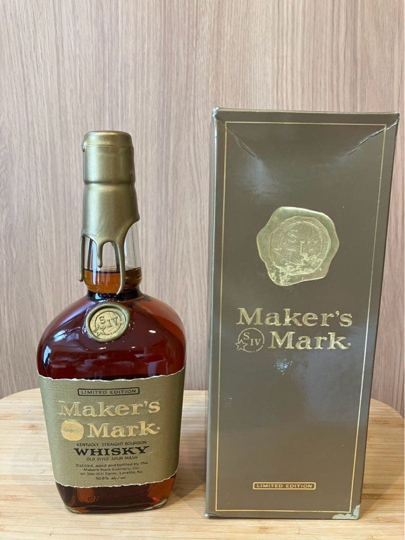 Maker's Mark ウイスキー ゴールドトップ 箱付き3本セット