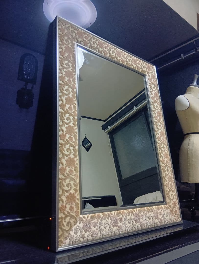 希少★資生堂 SHISEIDO 鏡 壁掛けミラー 昭和レトロ 花椿会 ノベルティ