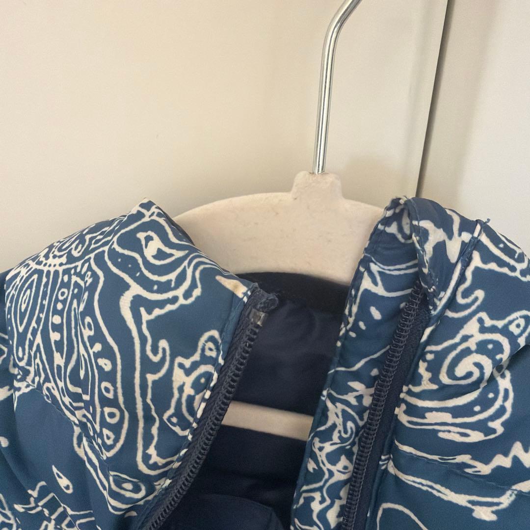 supreme micro down ペイズリー柄 ブルー Sサイズ