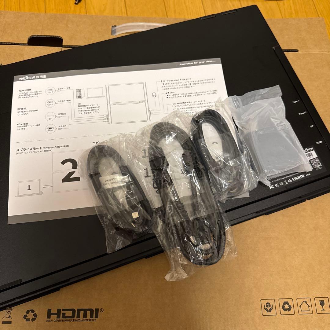 InnoView デュアルモバイルモニター 23.8インチ PM609-01B