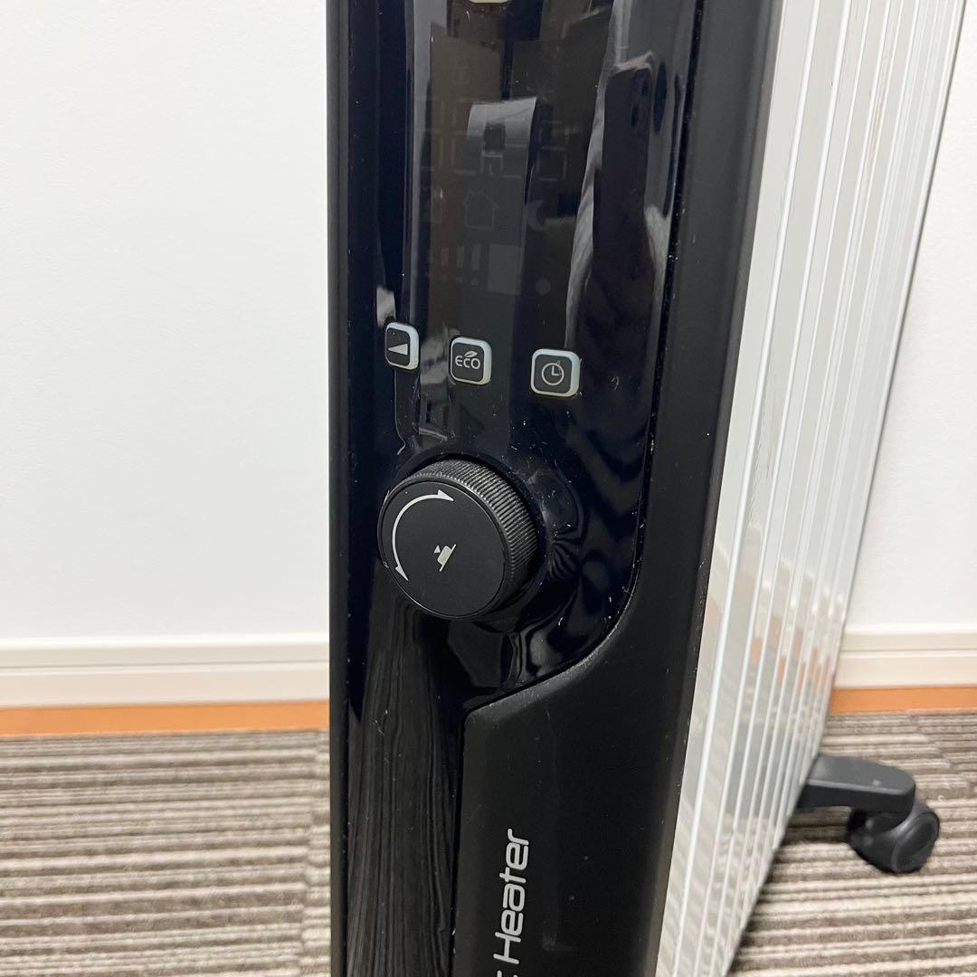 DeLonghi オイルヒーター MDHU15-BK エコモード搭載