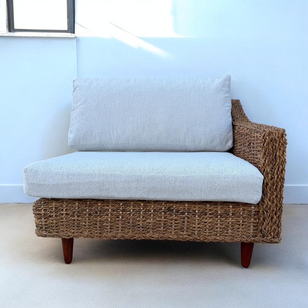 送料無料【新品】アジアン テイスト アバカ　肩肘 ソファ アウトレット