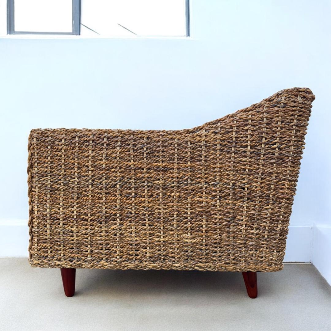 送料無料【新品】アジアン テイスト アバカ　肩肘 ソファ アウトレット