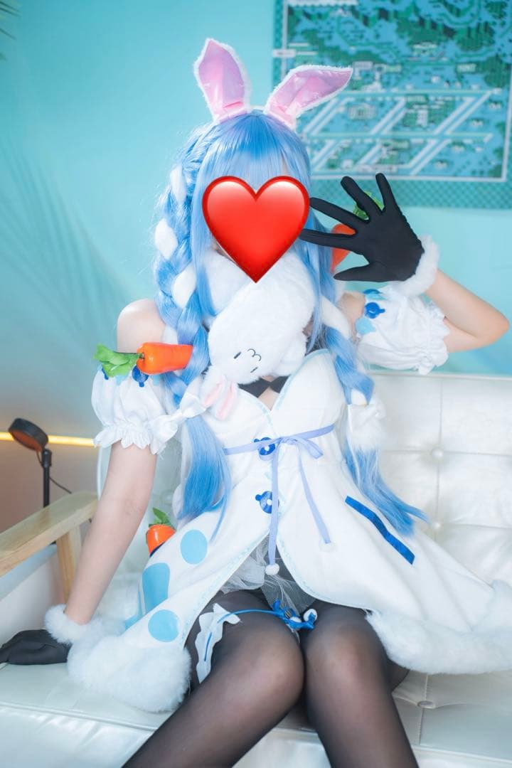 【ホロライブ】兎田ぺこら コスプレ ウィッグ 一式