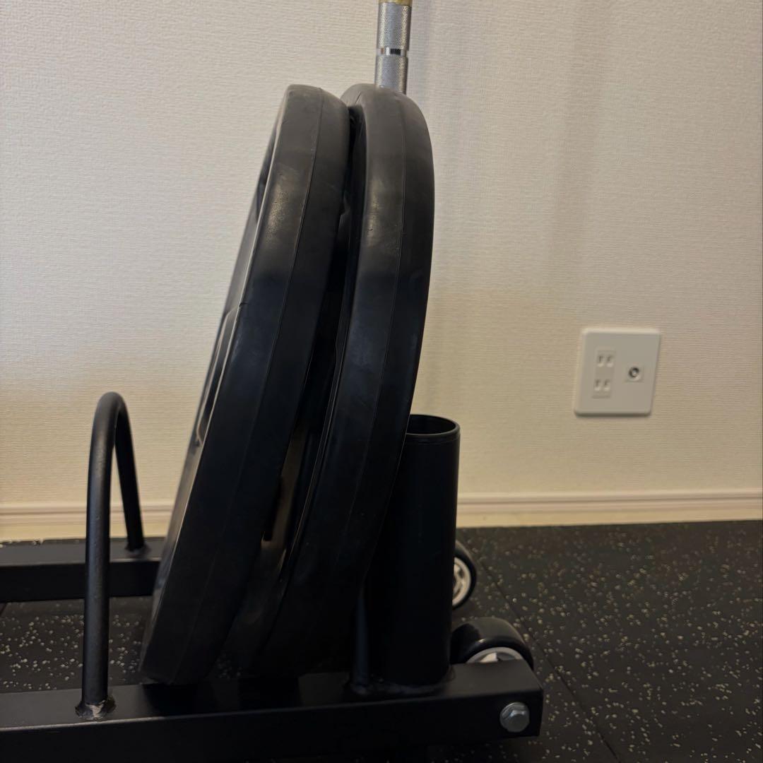 【直接引渡可】BULLオリンピックバーベルプレート20kg x 2ラバープレート