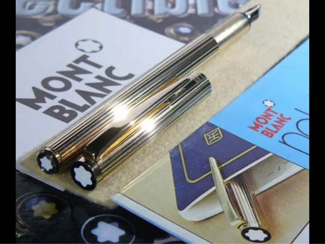 極美品金運を呼ぶ黄金の総金張りの価値の高い逸品！No1147ノブレス★モンブラン