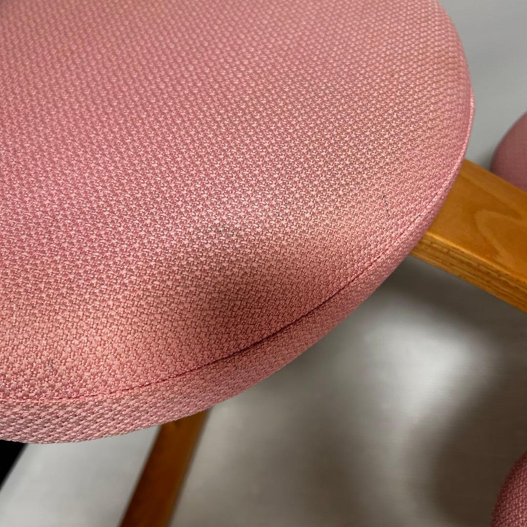 【美品】サカモトハウス バランスチェアイージー　ピンク