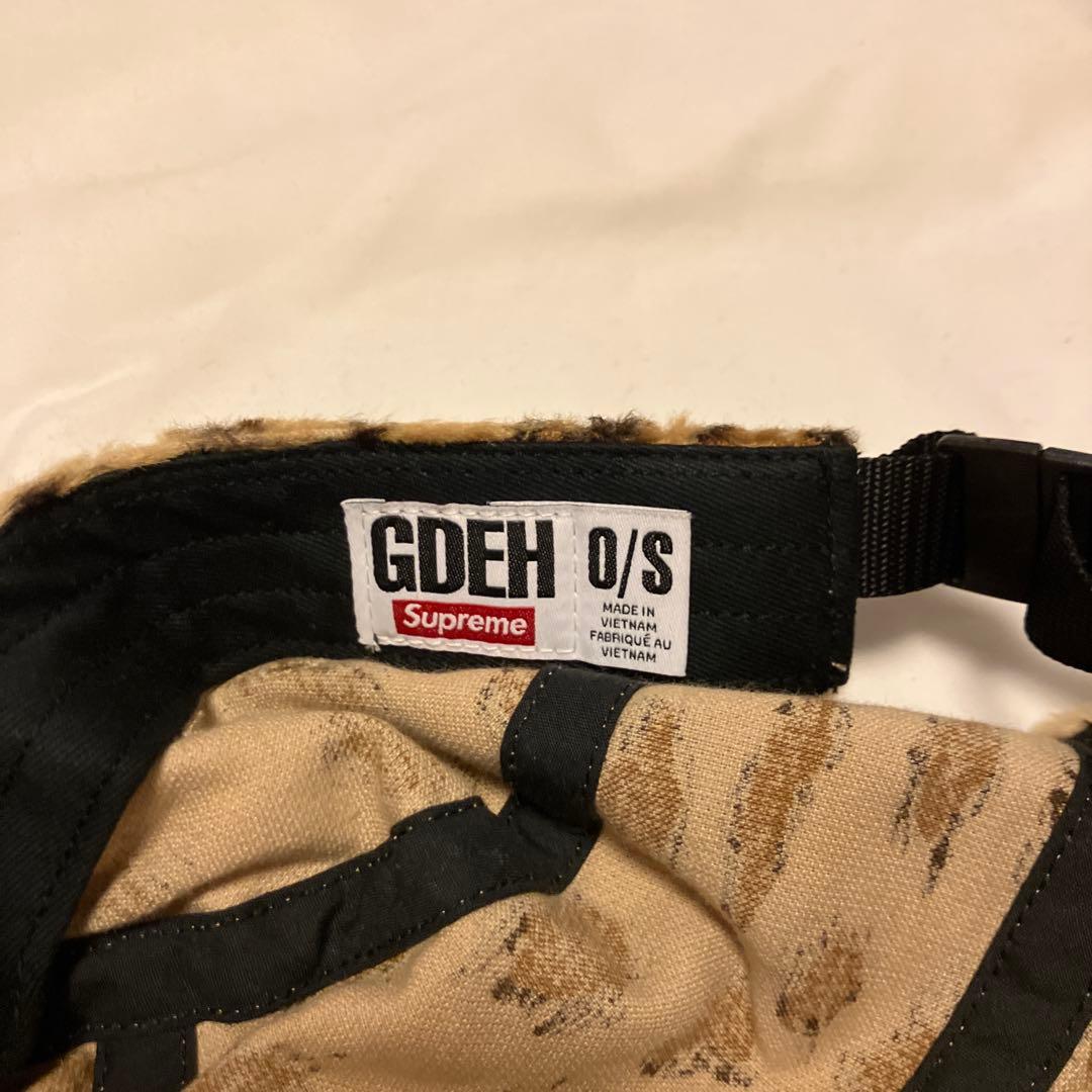 未使用 25ss Supreme goodenough ヒョウ柄 ファーキャップ