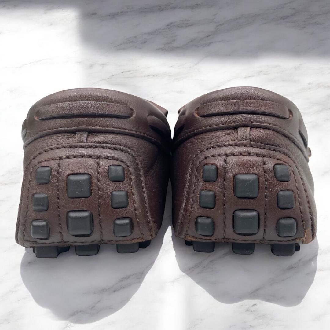 GUCCI インターロッキング　タッセル　ドライビングシューズ　茶