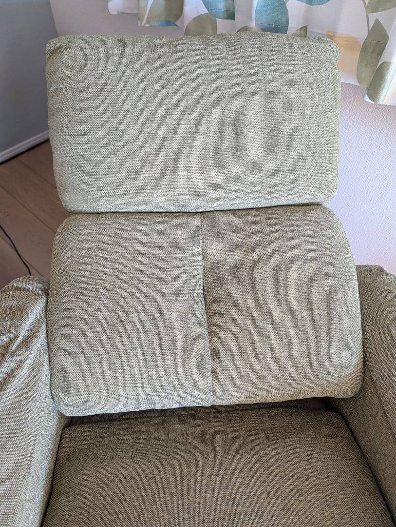 ニトリ　電動リクライニングソファ　グリーン　1人掛け　送料無料