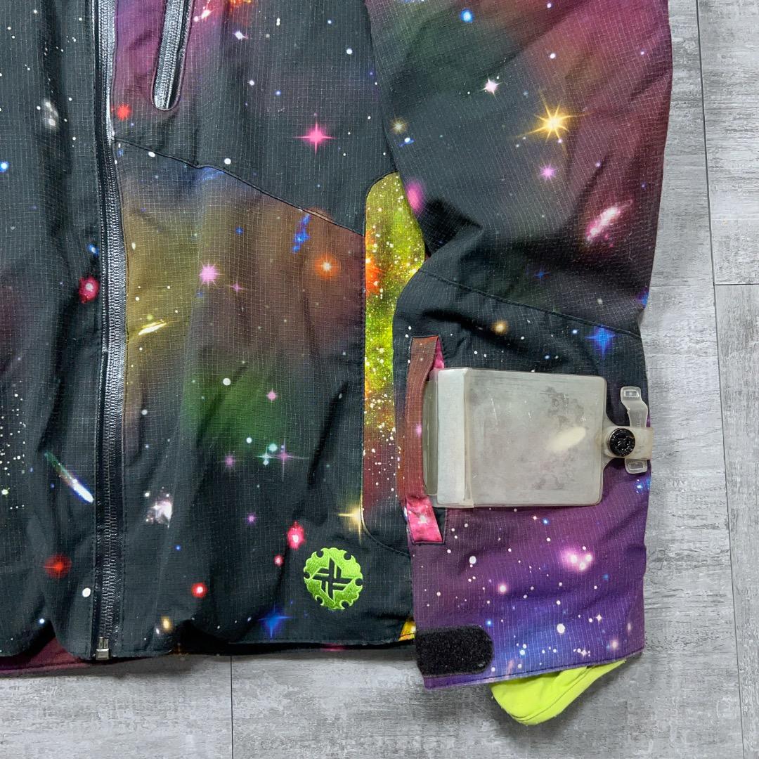 FABLICE ファブリス 総柄 宇宙 スキーウェア フルオープン ジップ S